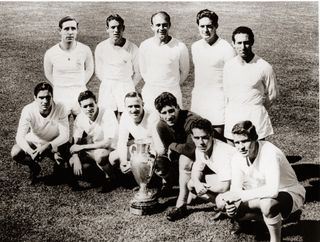 Real Madrid's European Cup-winning team of 1959.
