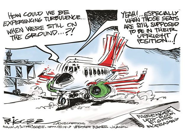 Editorial cartoons U.S. airlines flying | The Week