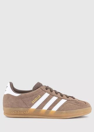 Adidas Gazelle Indoor Trainers in Earth Strata and White