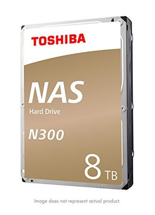 Toshiba N300 8TB NAS 3.5-Inch Internal Hard Drive- SATA 6 Gb/s 7200 RPM 128MB (HDWN180XZSTA)