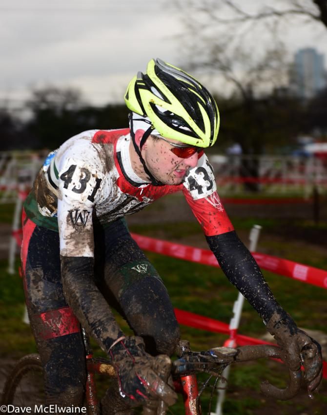 Collegiate racing at the USA Cycling Cyclo-cross National Championships in Austin.