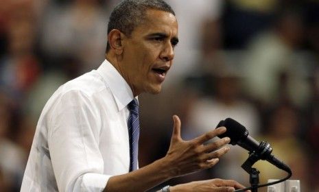 President Obama campaigns in Florida on Oct. 11.