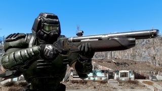 Fallout 4 Doomguy Armor mod