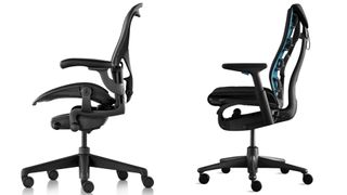 Aeron and Embody chairs side-by-side