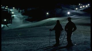 Night Skiers at Snoqualmie, Washington -