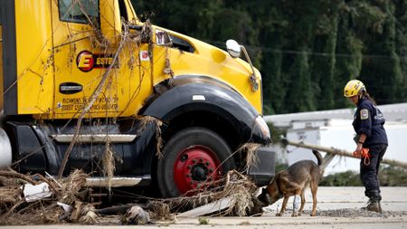 FEMA worker searches wreckage from Hurricane Helene in North Carolina