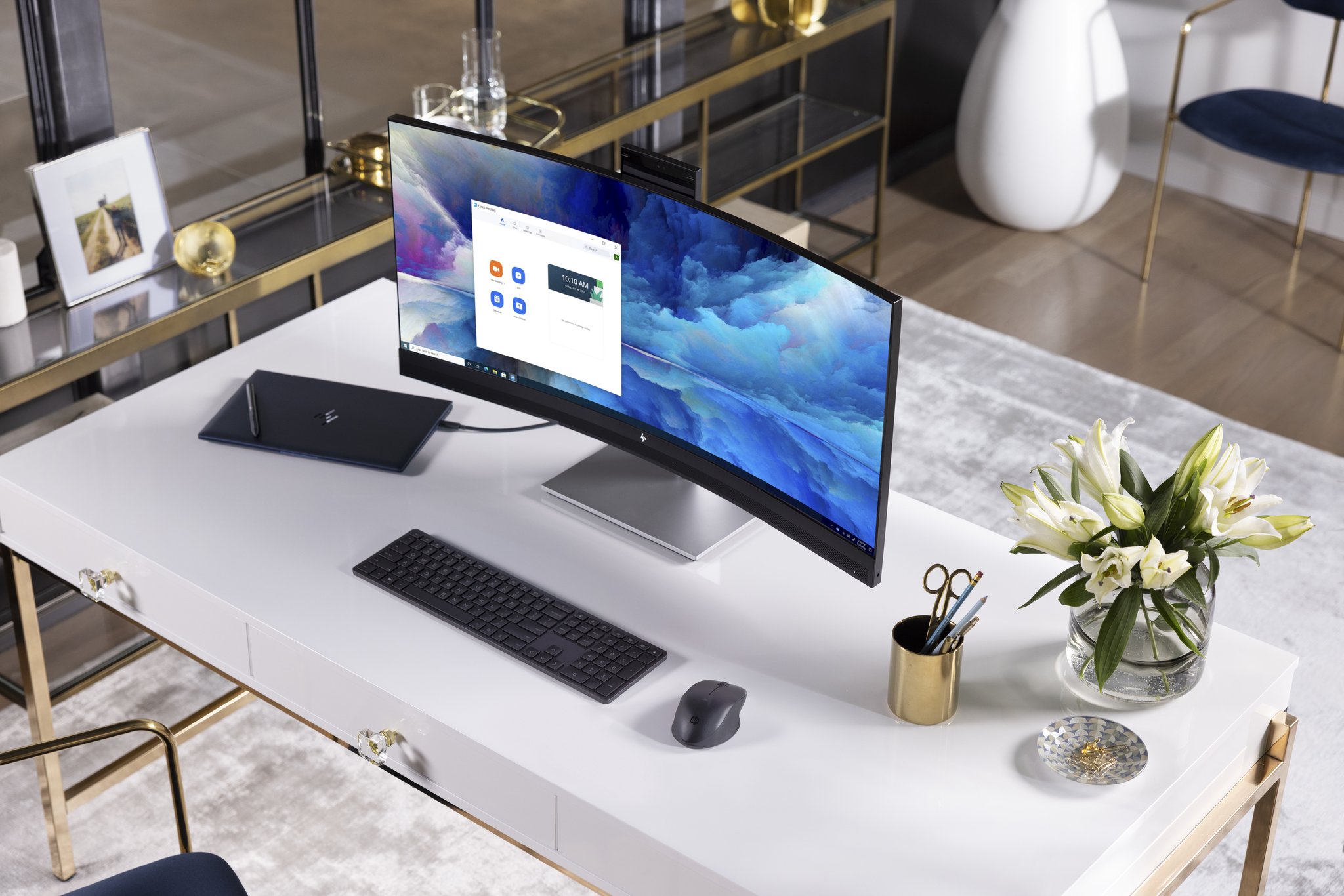 HP E34m G4 WQHD Curved USB-C Conferencing Monitor Contains, 44% OFF