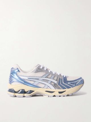 Gel-Kayano 14 Rubber and Metallic Faux Leather-Trimmed Mesh Sneakers