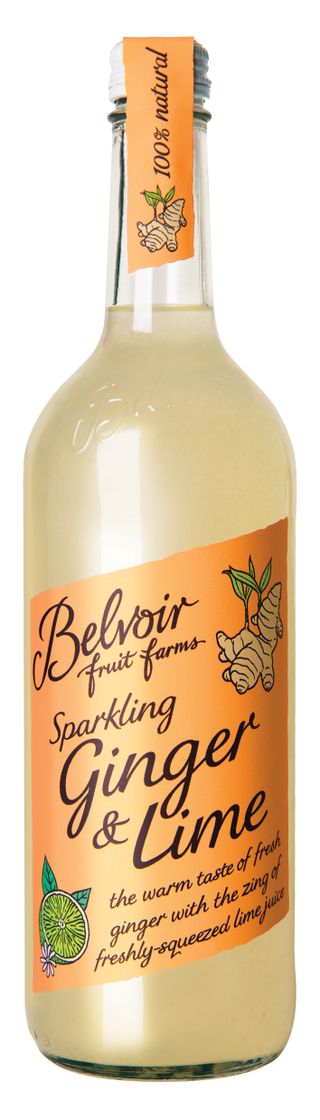 Bottle of Belvoir Sparkling Ginger & Lime