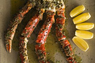 Singapore restaurants: King crab and garlic brown butter