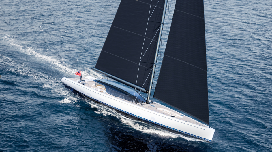 An artist&#039;s impression of the Nautor Swan Alloy 44
