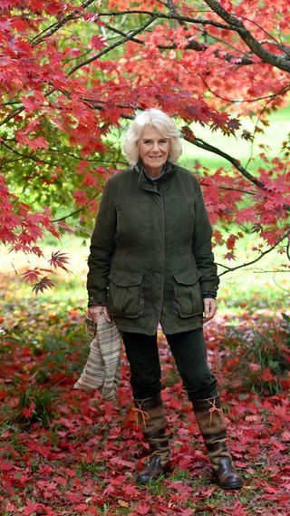 Queen Camilla out in nature
