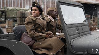 Kerry Washington as Major Charity Adams in The Six Triple Eight