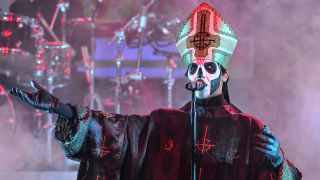 Papa Emeritus III onstage with Ghost in 2017