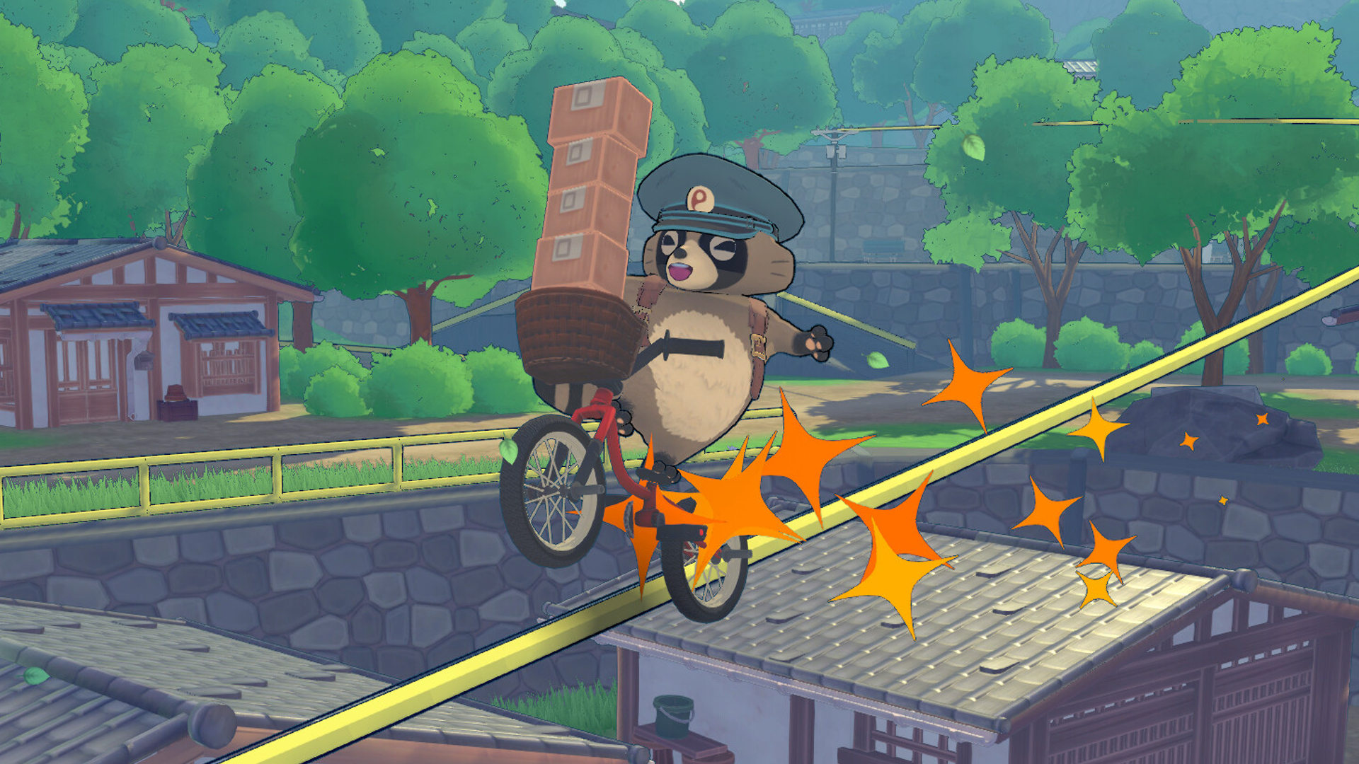 The last thing I expected this cute racoon mailman game to be about was sick BMX tricks