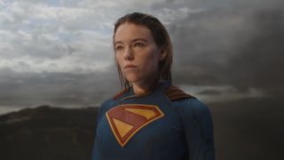 Supergirl healing in the sun.