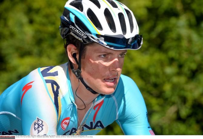 A concentrated Jakob Fuglsang (Astana)
