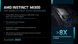 An official slide for AMD's Instinct MI300 APU