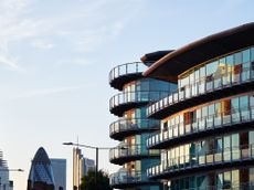 Luxury residential building in London Wapping