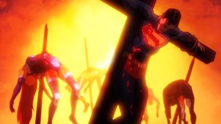 Superman crucified in Creature Commandos episode 4