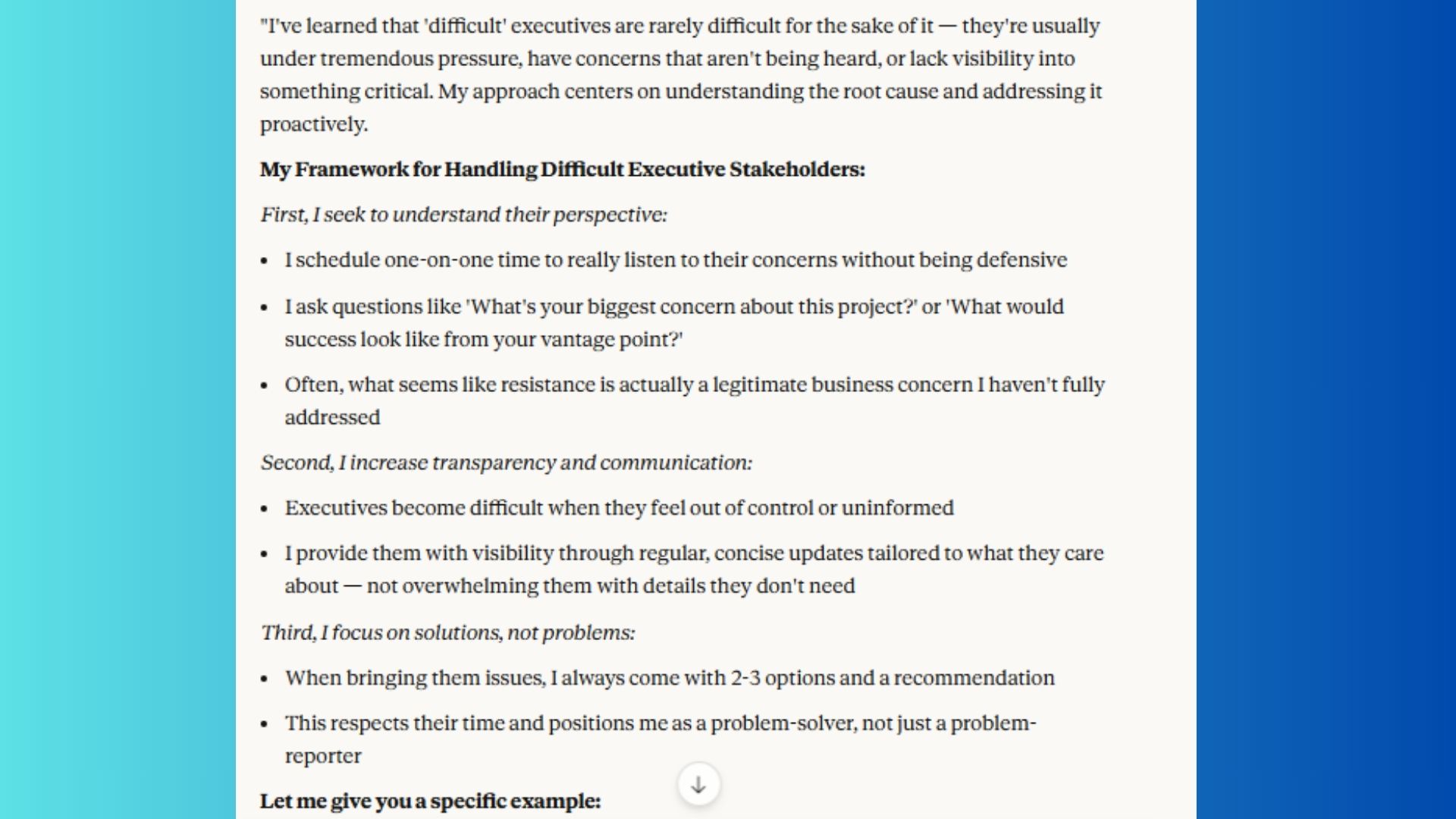 bot job interview screenshot