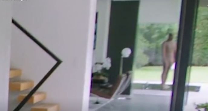 The camera finally lingers on the shot of the naked man statue, without explanation