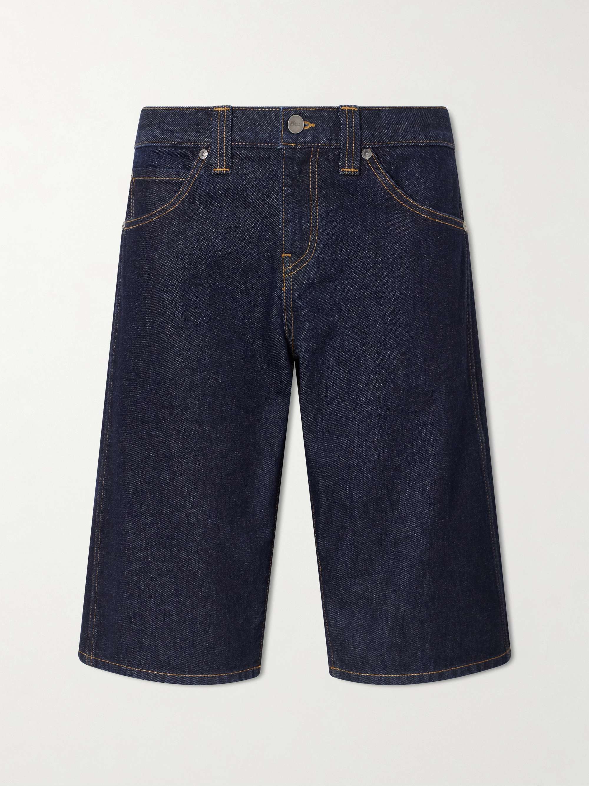 Kinga Mid-Rise Straight-Leg Shorts