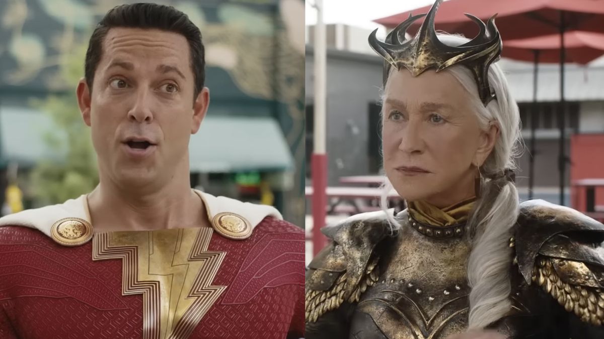 Helen Mirren made a humorous NSFW statement when she came to Shazam!  Fury of the Gods set Helen Mirren made a humorous NSFW statement when she came to Shazam!  Fury of the Gods set
