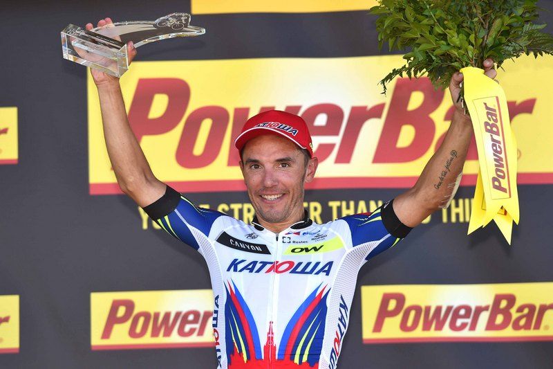 Joaquim Rodr&iacute;guez (Katusha) on the podium