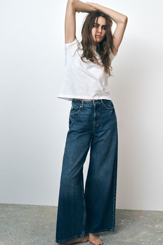 Z1975 Wide-Leg High-Waist Full Length Jeans