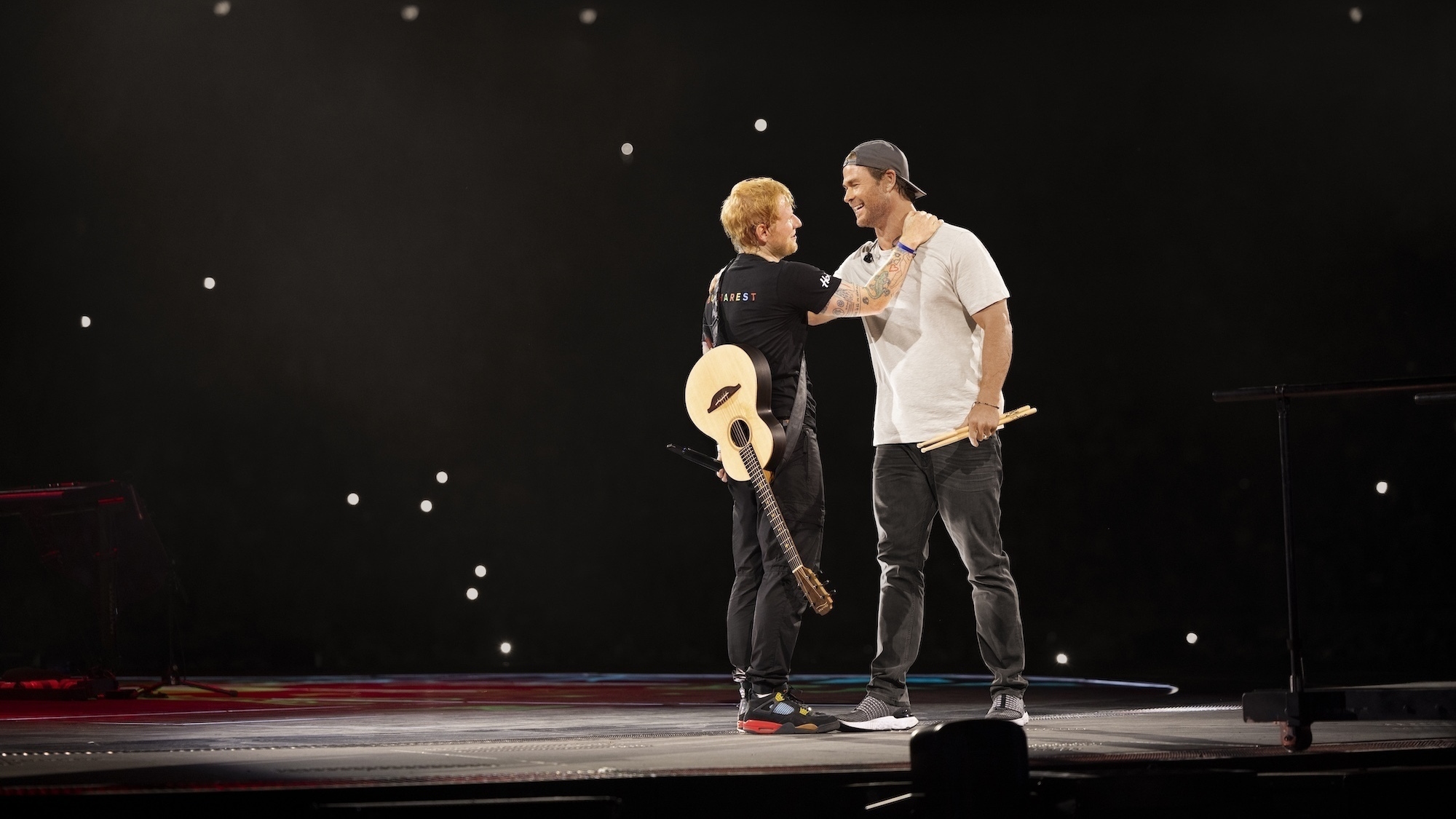 Chris and Ed on stage together in Limitless: Live Better Now
