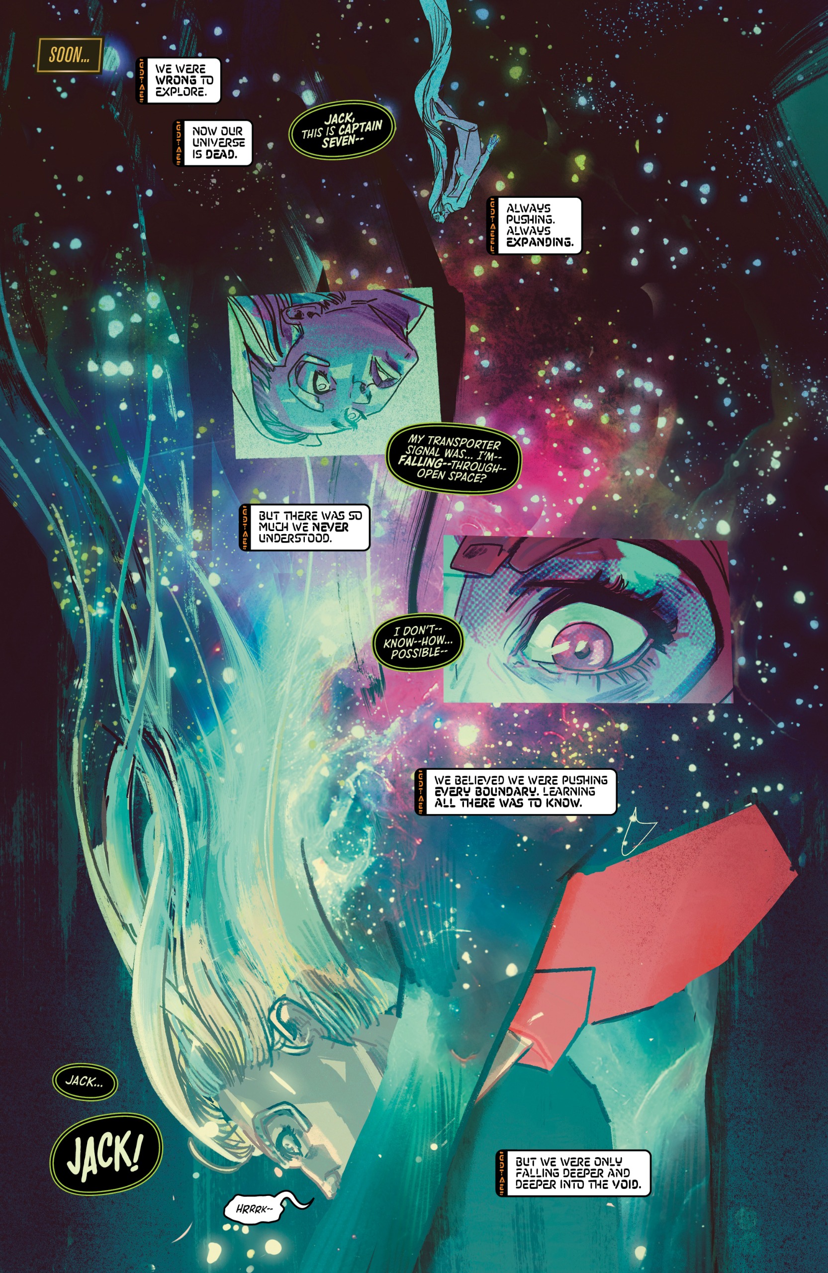 a weird page from a sci-fi comic book