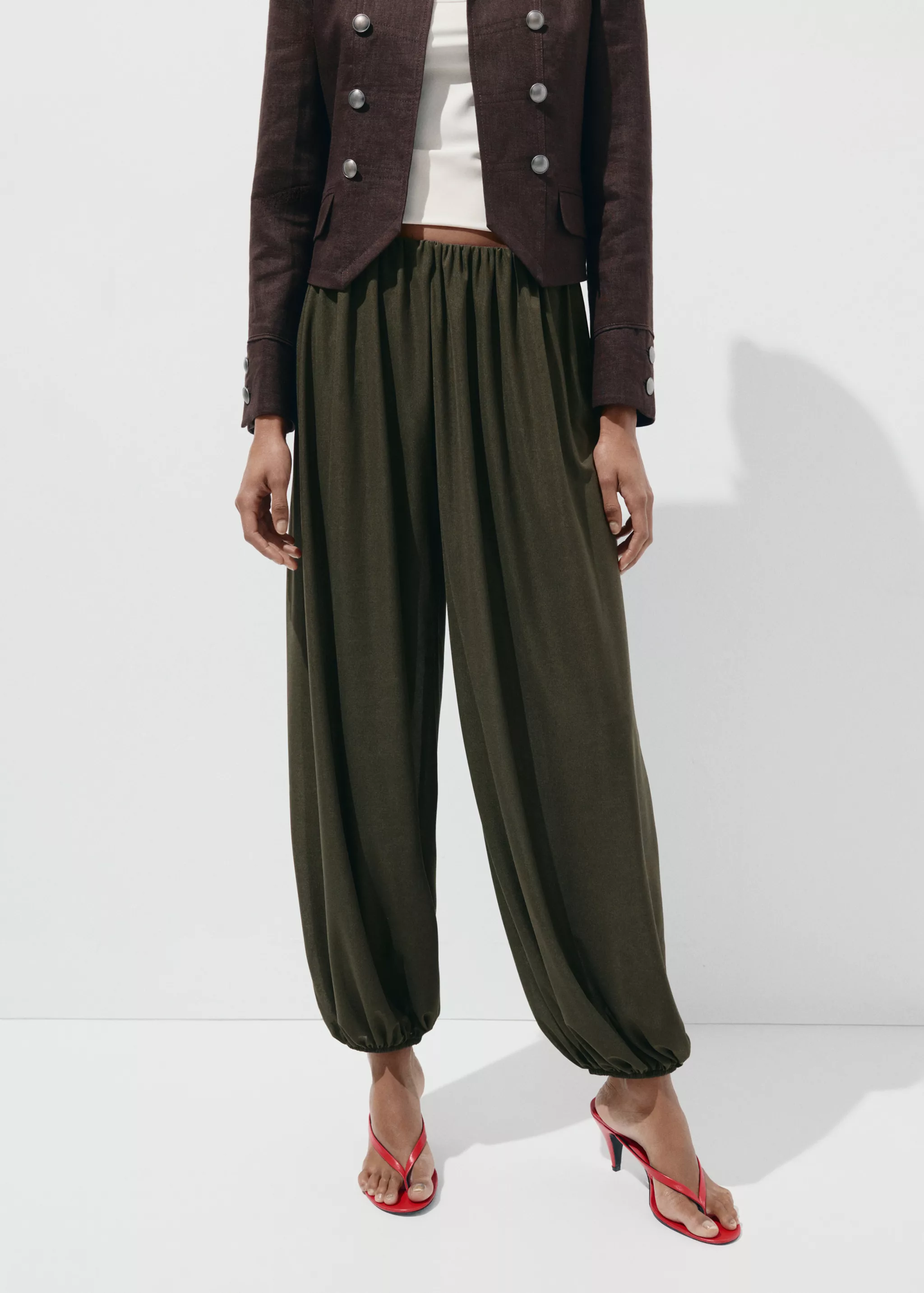 Mid-Rise Baggy Pants - Women | Mango Usa