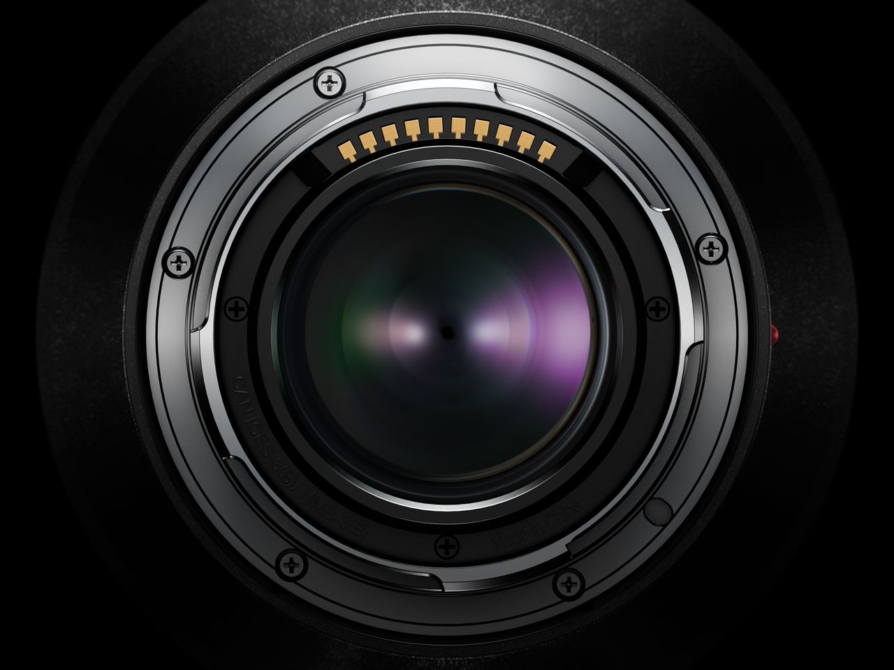 Lenses designed for the S1R have 10 contacts to facilitate communication between the lens and body. Image Credit: Panasonic