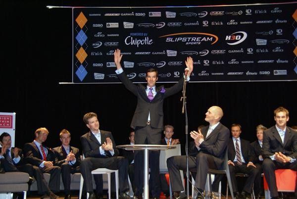 David Millar is presented at the, then, Team Slipstream