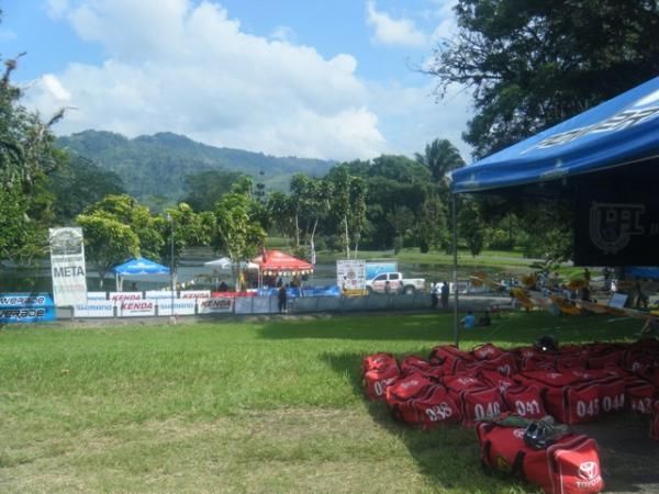 The finish line in Catie