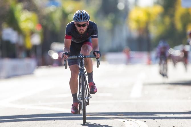 Joseph Rosskopf (Hincapie Sportswear Development) comes in solo to start the 5 laps of the criterium course