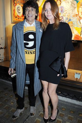Ronnie Wood and Stella McCartney At The Stella McCartney Christmas Lights Ceremony