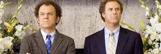 Step Brothers John C. Reilly Will Ferrell trying to behave themselves