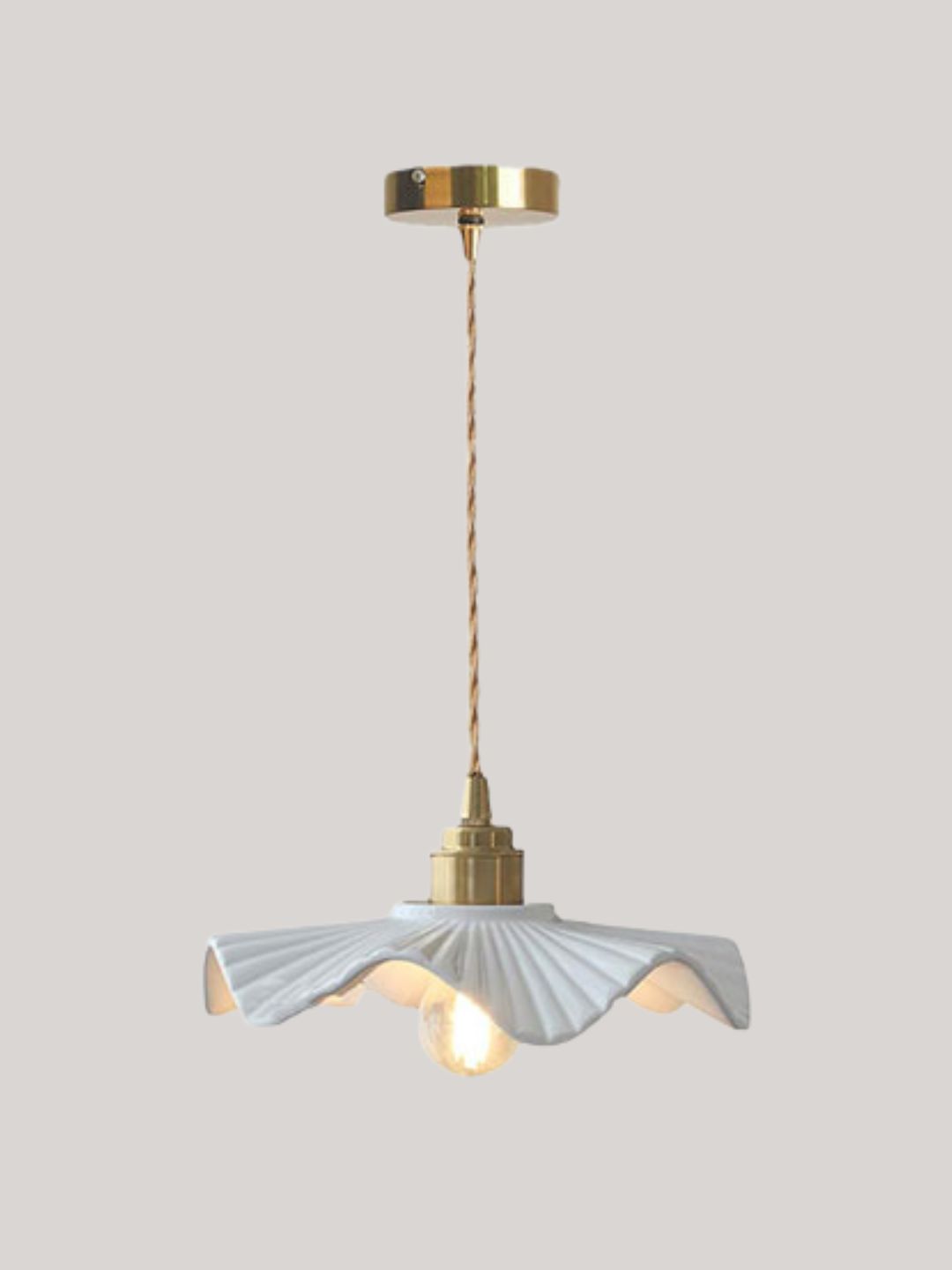 Amazon, White Ceramic Pendant Light