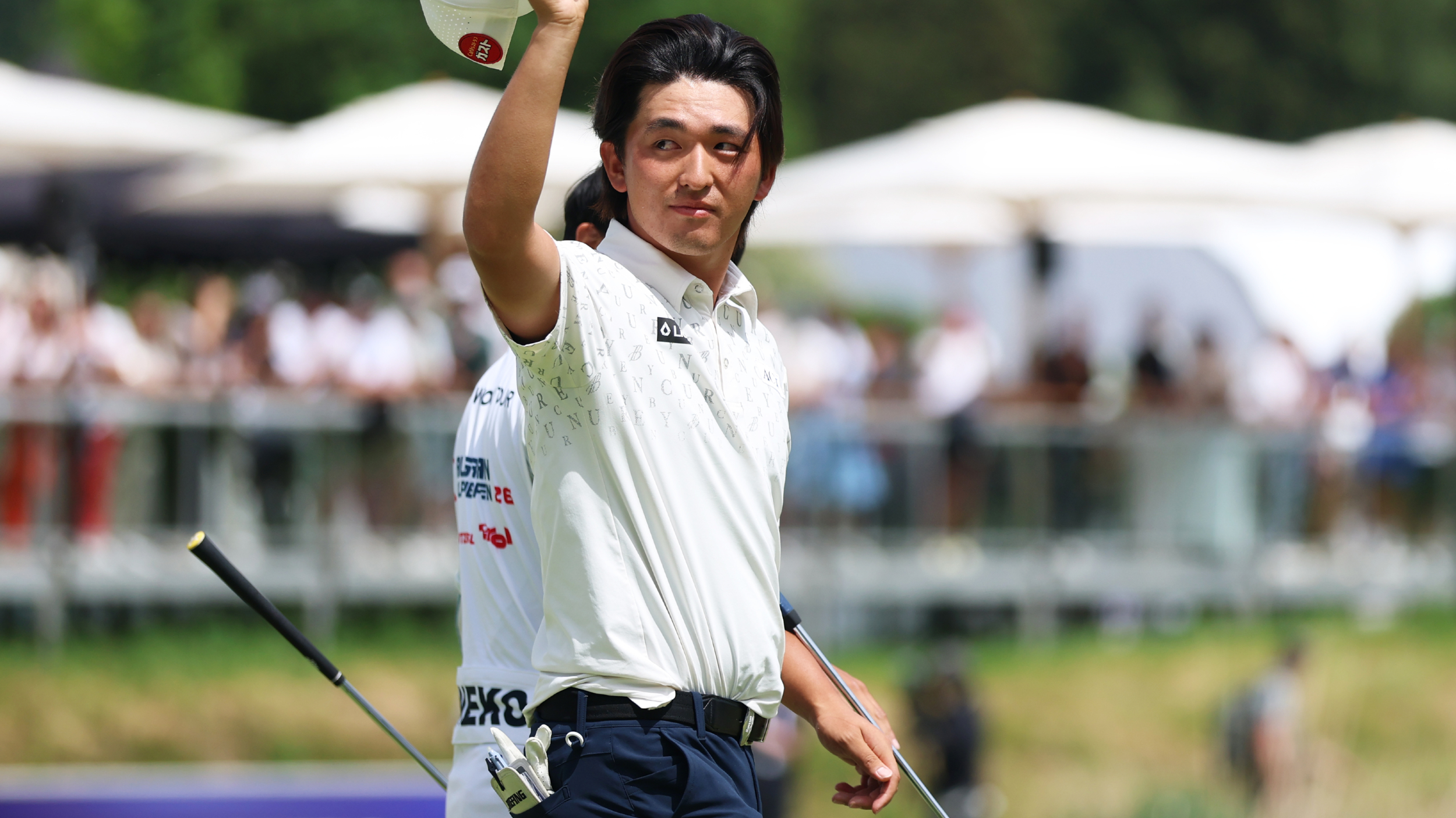 Kota Kaneko reacts to winning the Austrian Alpine Open