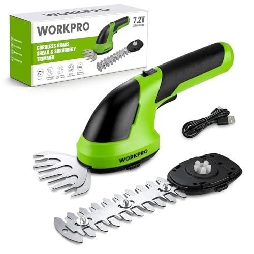 Workpro 7.2v Cordless Grass Shear &amp;amp; Shrubbery Trimmer