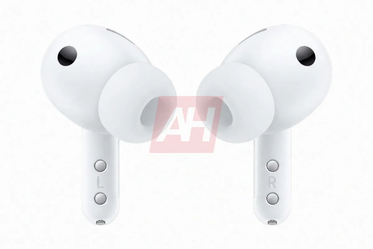 The Samsung Galaxy Buds 4 Pro earbuds renders