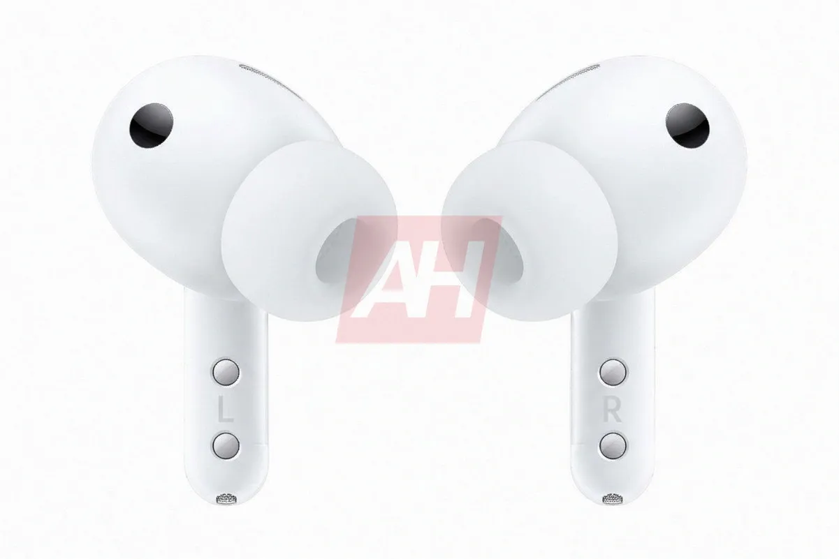 The Samsung Galaxy Buds 4 Pro earbuds renders