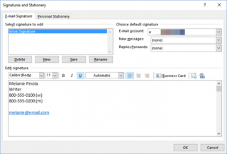 add image in front of email signature outlook 2016