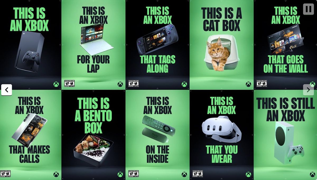 Microsoft This is an Xbox advert campaign