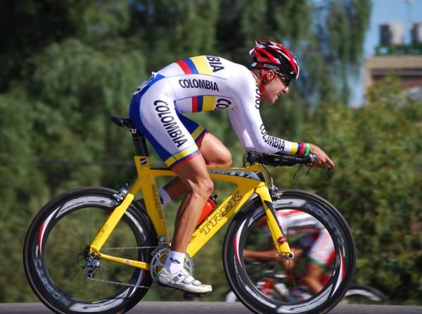 Juan P. Suarez (Colombia) finished a long way down on the stage winner