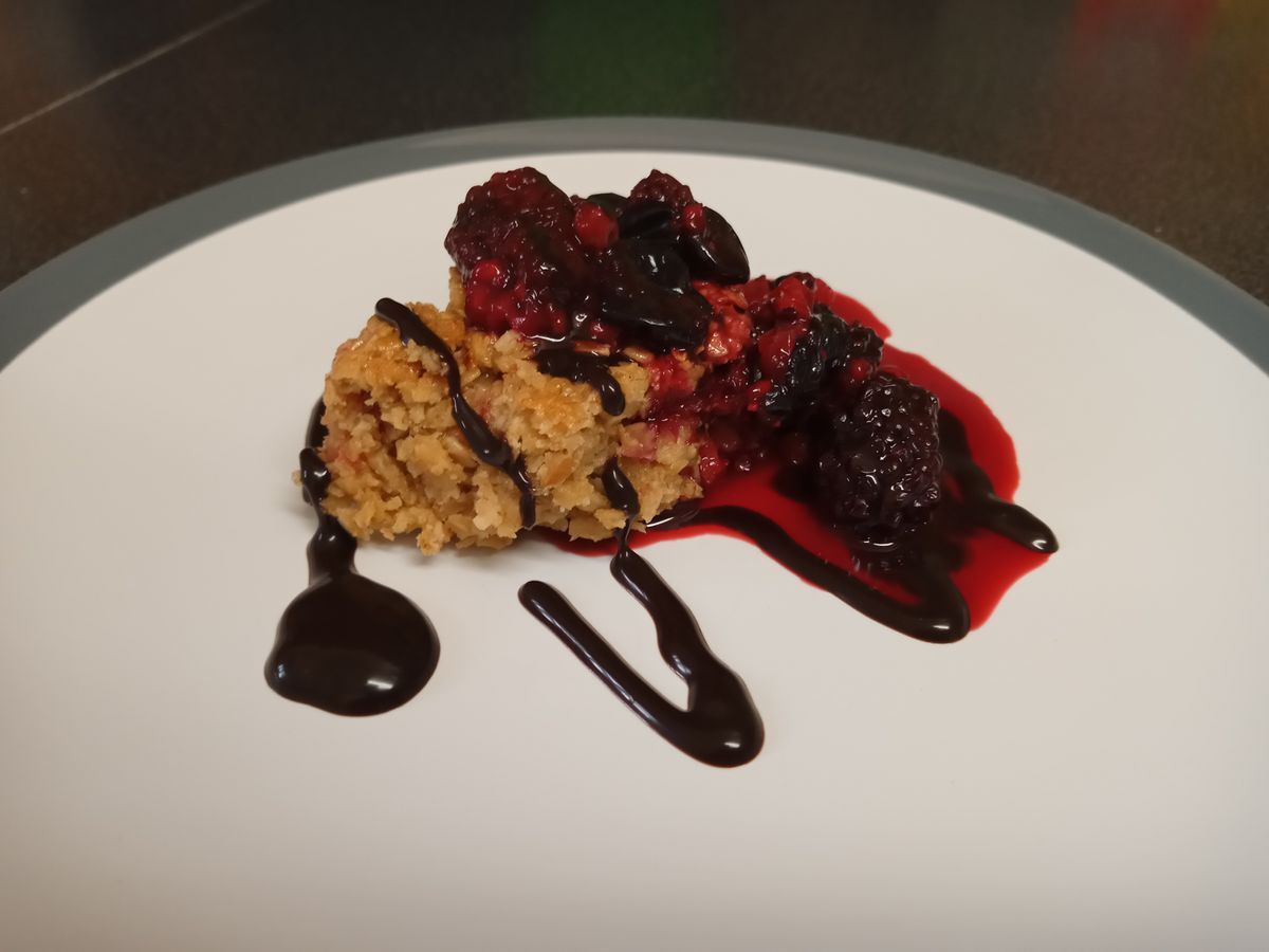 Indoors images lose some clarity, but you can still take okay shots of your dinner.