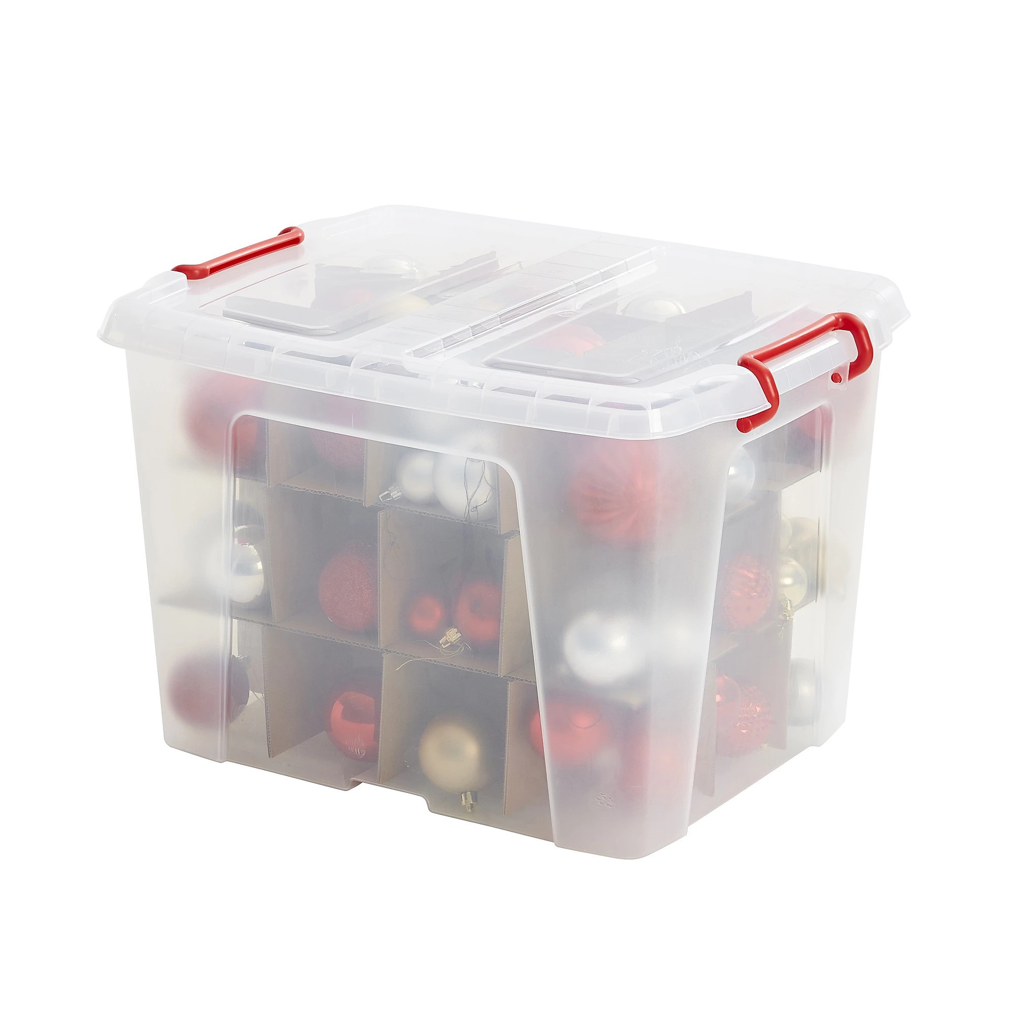 Clear christmas decoration box