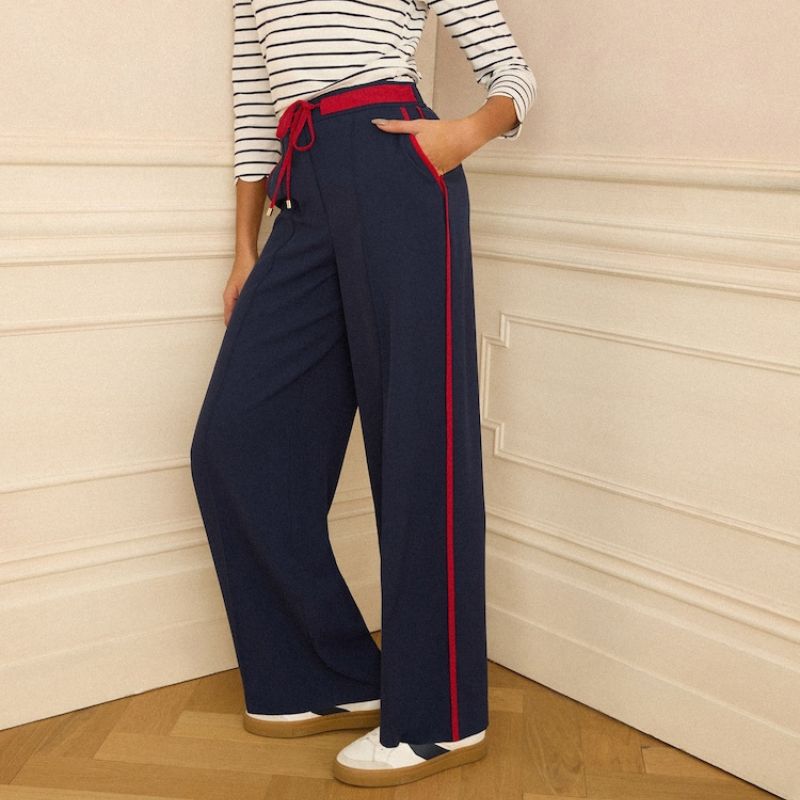 Love&amp;Roses , Navy Straight Leg Trousers
